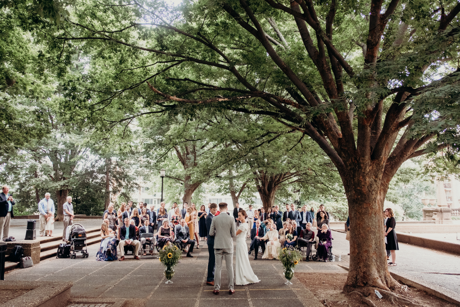 Meridian Hill Park dc wedding ceremony