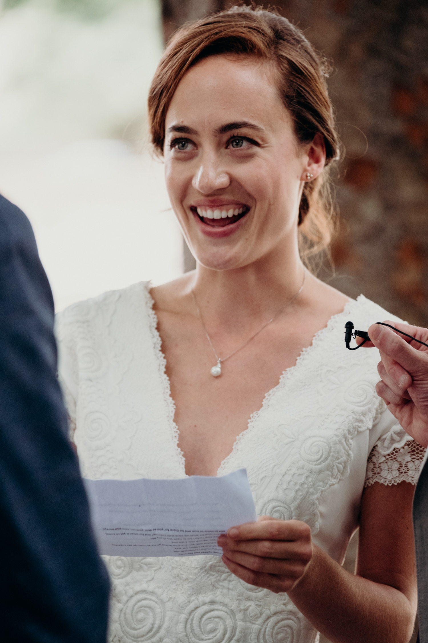 Meridian Hill Park wedding vow exchange