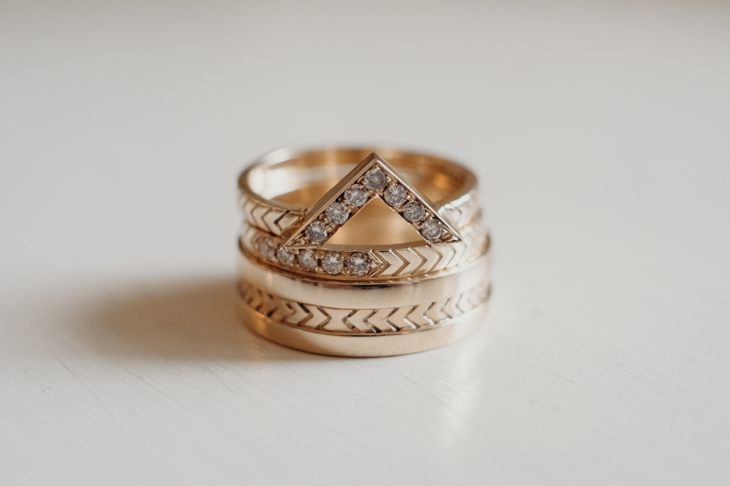 wedding inspiration wedding band ring shot detail with diamonds