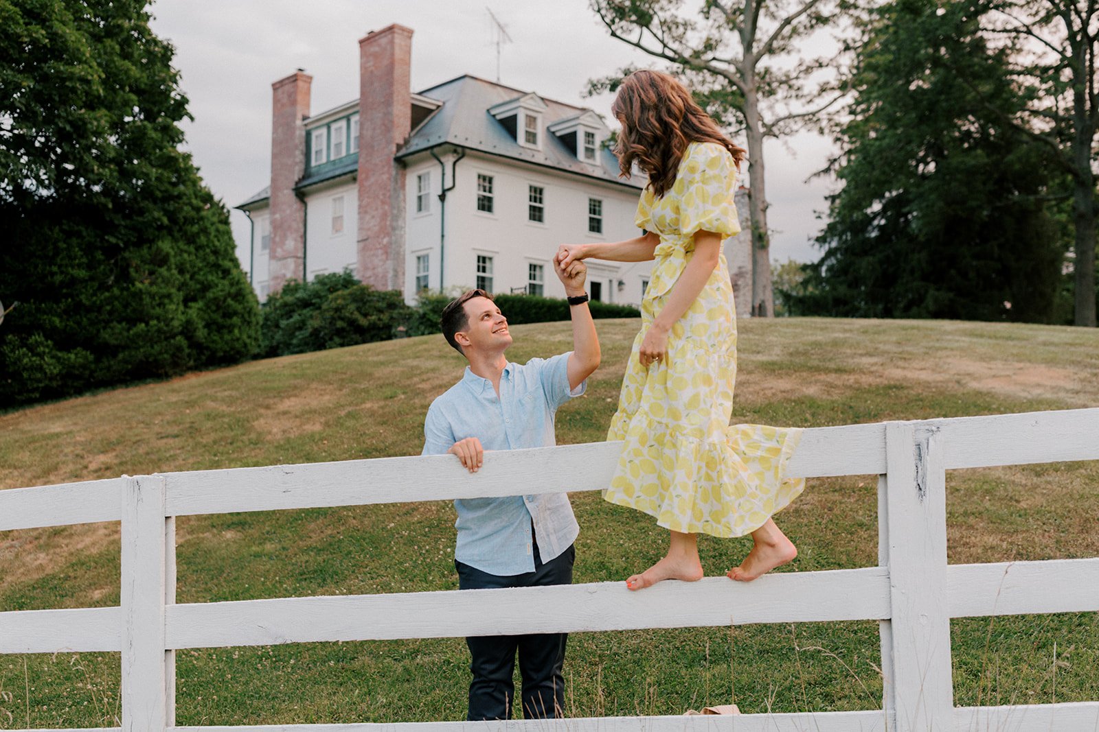 A Romantic Private Estate Engagement Session